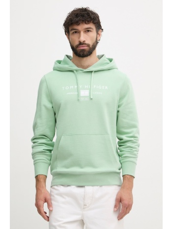 tommy hilfiger μπλούζα με κουκούλα ανδρική βαμβακερή υλικό