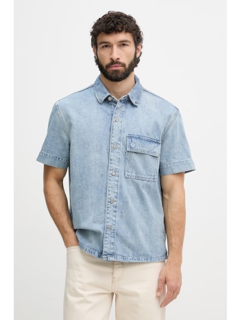 calvin klein jeans πουκάμισο ανδρικό ντένιμ ολόκληρο το