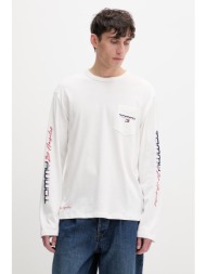tommy jeans μακρυμάνικο ανδρικό βαμβακερό ολόκληρο το προϊόν: 100% βαμβάκι
