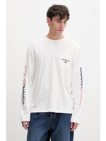 tommy jeans μακρυμάνικο ανδρικό βαμβακερό ολόκληρο το