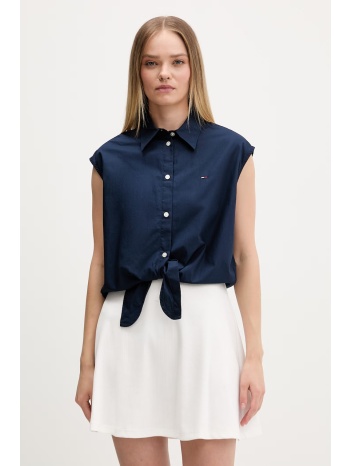 tommy jeans πουκάμισο γυναικείο βαμβακερό ολόκληρο το