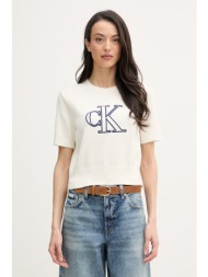calvin klein jeans πλεκτό t-shirt γυναικείο βαμβακερό ολόκληρο το προϊόν: 100% βαμβάκι