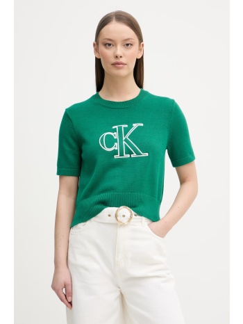 calvin klein jeans πλεκτό t-shirt γυναικείο βαμβακερό