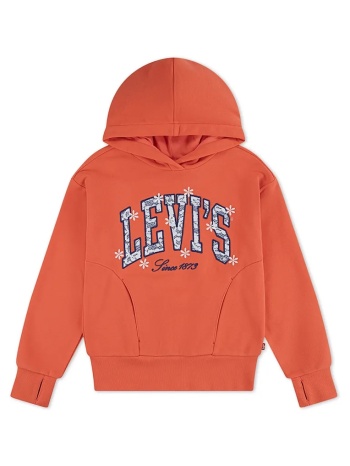levi`s μπλούζα με κουκούλα παιδική βαμβακερή logo hoodie