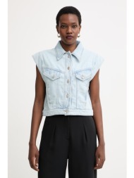 boss orange γυναικείο ντένιμ c vest 1.0 υλικό 1: 100% βαμβάκι,υλικό 2: 70% πολυεστέρας 30% βαμβάκι