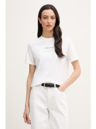 calvin klein jeans t-shirt γυναικείο βαμβακερό ολόκληρο το προϊόν: 100% βαμβάκι