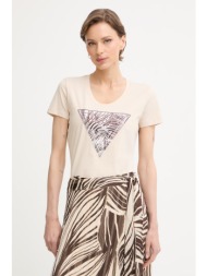guess t-shirt γυναικείο βαμβακερό με ελαστάν ολόκληρο το προϊόν: 95% βαμβάκι 5% ελαστάν