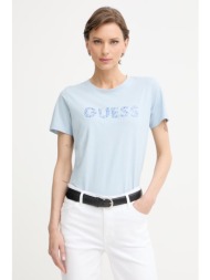 guess t-shirt γυναικείο βαμβακερό ολόκληρο το προϊόν: 100% βαμβάκι