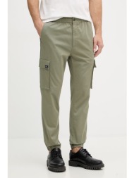 calvin klein jeans παντελόνι cargo ανδρικό βαμβακερό με ελαστάνη ολόκληρο το προϊόν: 97% βαμβάκι 3% 