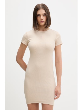 tommy jeans φόρεμα bodycon βαμβάκι με ελαστάν ολόκληρο το