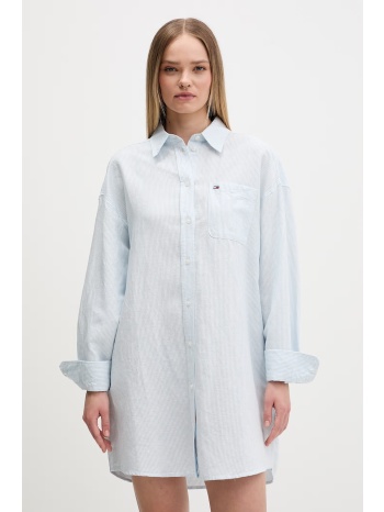 tommy jeans σεμιζιέ με λινό ολόκληρο το προϊόν 55% λινό