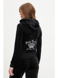 juicy couture μπλούζα με κουκούλα γυναικεία βελούρ gothic crown ολόκληρο το προϊόν: 95% πολυεστέρας 