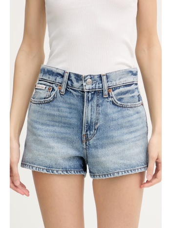 calvin klein jeans σορτς γυναικεία ντένιμ υλικό βάσης 100%