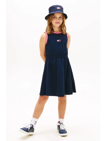 tommy hilfiger φόρεμα βαμβακερό ολόκληρο το προϊόν 82%
