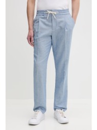 hugo παντελόνι slim fit ανδρικό με πρόσμιξη λινού getlin251f3 υλικό βάσης: 55% βαμβάκι 45% λινό,επέν