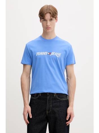 tommy jeans t-shirt ανδρικό βαμβακερό ολόκληρο το προϊόν
