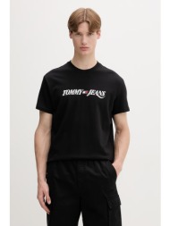 tommy jeans t-shirt ανδρικό βαμβακερό ολόκληρο το προϊόν: 100% βαμβάκι