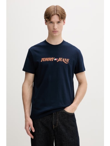 tommy jeans t-shirt ανδρικό βαμβακερό ολόκληρο το προϊόν