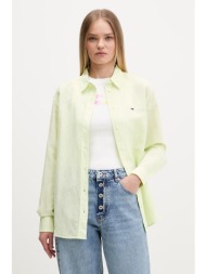 tommy jeans πουκάμισο γυναικείο με λινό ολόκληρο το προϊόν: 55% λινό 27% βαμβάκι 18% βισκόζη