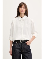 tommy jeans πουκάμισο γυναικείο με λινό ολόκληρο το προϊόν: 55% λινό 27% βαμβάκι 18% βισκόζη