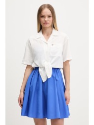 tommy jeans πουκάμισο γυναικείο με λινό ολόκληρο το προϊόν: 55% λινό 18% βισκόζη 27% βαμβάκι
