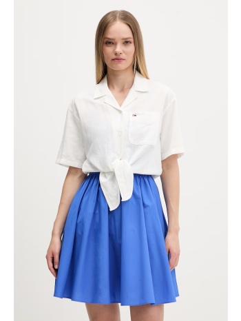 tommy jeans πουκάμισο γυναικείο με λινό ολόκληρο το προϊόν