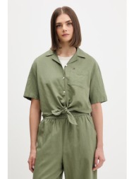 tommy jeans πουκάμισο γυναικείο με λινό ολόκληρο το προϊόν: 55% λινό 18% βισκόζη 27% βαμβάκι