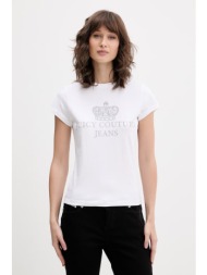 juicy couture t-shirt γυναικείο βαμβακερό heritage hilton ολόκληρο το προϊόν: 100% βαμβάκι