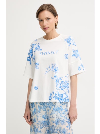 twinset t-shirt γυναικείο με βαμβάκι υλικό 1 95% βαμβάκι