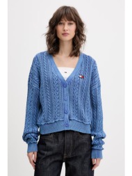 tommy jeans ζακέτα γυναικεία βαμβακερή ολόκληρο το προϊόν: 100% βαμβάκι