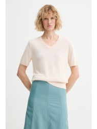 calvin klein πουλόβερ με κοντό μανίκι γυναικείο από βισκόζη ολόκληρο το προϊόν: 100% βισκόζη