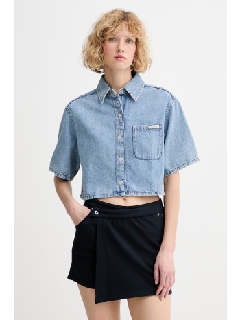 calvin klein jeans πουκάμισο γυναικείο ντένιμ ολόκληρο το