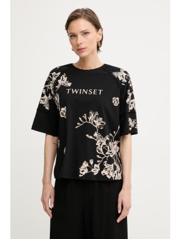 twinset t-shirt γυναικείο με βαμβάκι υλικό 1 95% βαμβάκι