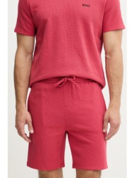 boss σορτς lounge ανδρικά με βαμβάκι waffle shorts ολόκληρο το προϊόν: 60% βαμβάκι 40% πολυεστέρας