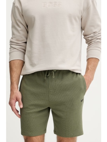 boss σορτς lounge ανδρικά με βαμβάκι waffle shorts ολόκληρο