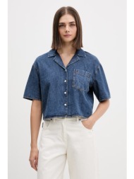 tommy jeans πουκάμισο γυναικείο ντένιμ ολόκληρο το προϊόν: 100% βαμβάκι