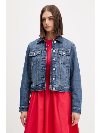 tommy jeans μεταβατικό μπουφάν γυναικείο ντένιμ ολόκληρο το