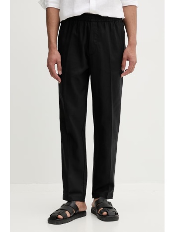 calvin klein παντελόνι ίσιο ανδρικό με λινό ολόκληρο το