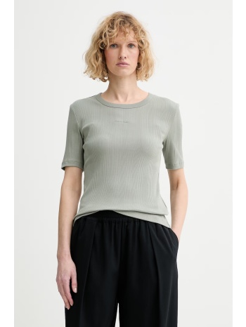 calvin klein μπλουζάκι basic γυναικείο βαμβακερό με ελαστάν
