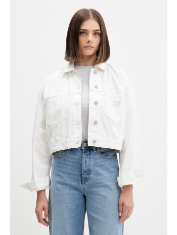 tommy jeans μεταβατικό μπουφάν γυναικείο βαμβακερό ολόκληρο