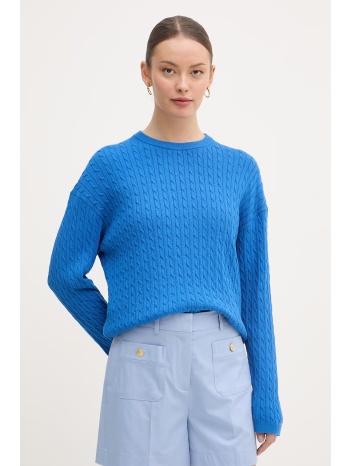 tommy hilfiger πουλόβερ γυναικείο με βαμβάκι ολόκληρο το