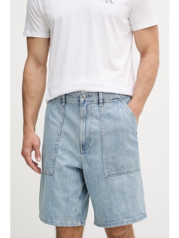 calvin klein jeans βερμούδα ανδρική με πρόσμιξη λινού