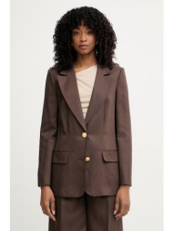 marciano by guess μονόπετο σακάκι γυναικείο με πρόσμιξη λινού jane υλικό βάσης: 60% lyocell 40% λινό
