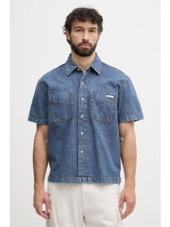 calvin klein jeans πουκάμισο ανδρικό ντένιμ ολόκληρο το προϊόν: 100% βαμβάκι