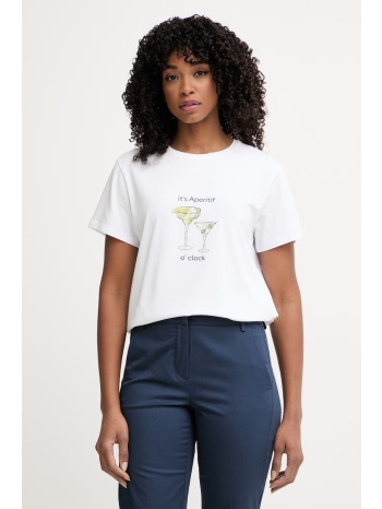 marella t-shirt γυναικείος βαμβακερός με ελαστάνη emme by