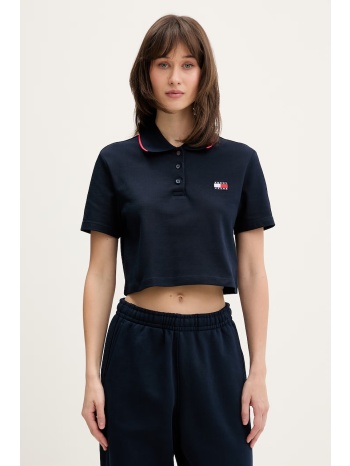 tommy jeans πόλο γυναικείο βαμβακερό με ελαστάν ολόκληρο το