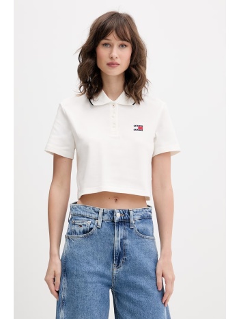 tommy jeans πόλο γυναικείο βαμβακερό με ελαστάν ολόκληρο το