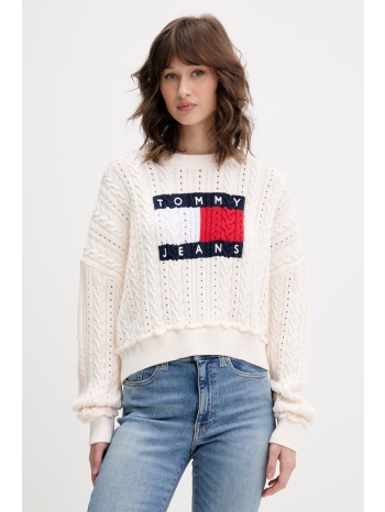 tommy jeans πουλόβερ γυναικείο βαμβακερό υλικό βάσης 100%
