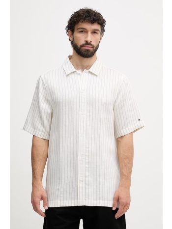 tommy hilfiger πουκάμισο ανδρικό με λινό ολόκληρο το