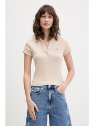 tommy jeans πόλο γυναικείο βαμβακερό με ελαστάν ολόκληρο το προϊόν: 96% βαμβάκι 4% ελαστάν